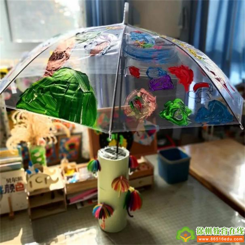 伞花朵朵开——沈场实验幼儿园中班组10月主题系列活动