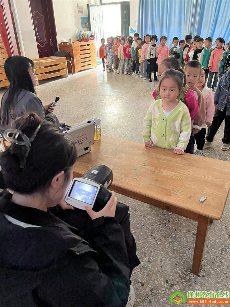 “睛”彩“视”界，呵护未来——铜山区单集镇贺庄幼儿园秋季学期视力筛查活动