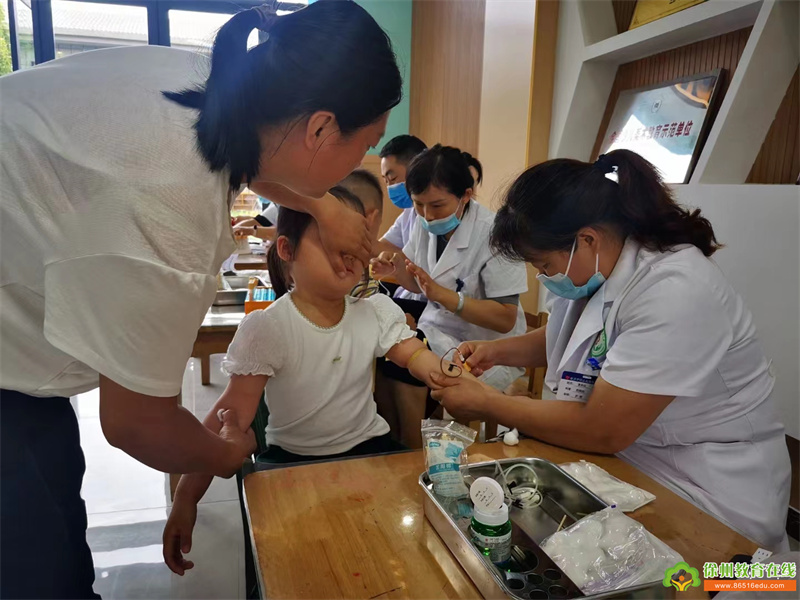 健康体检 护苗成长——单集镇中心幼儿园健康体检活动