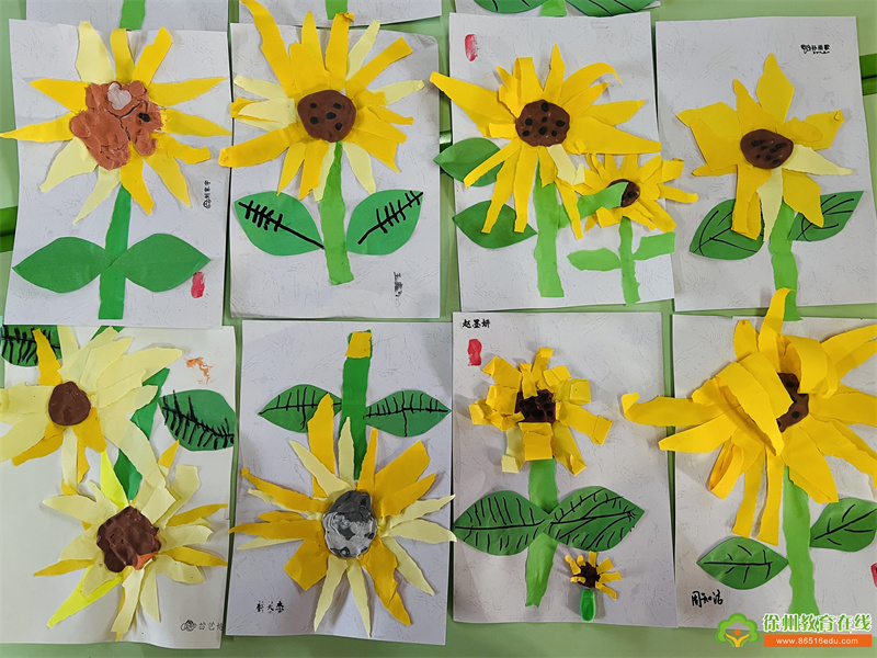 巧手制作，创意生活——汴塘镇中心幼儿园向日葵”手工活动