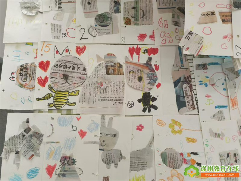 单集镇黄集幼儿园变废为宝主题活动：创意灵感报纸艺术
